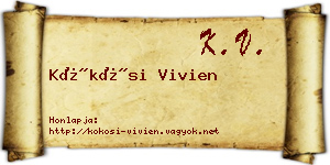 Kökösi Vivien névjegykártya